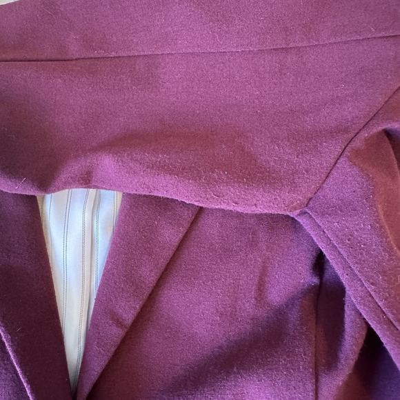 A Byer Blazer Size Large Purple Single Button Rayon Polyester Blend - Picture 8 of 9